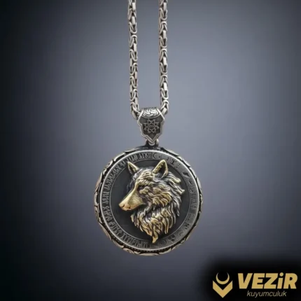 Dönerli Kurt Madalyon Kolye