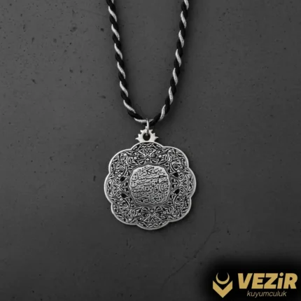 Dualı Gümüş Madalyon Kolye