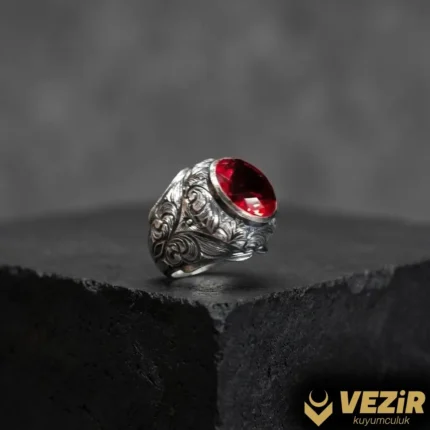 Komple Gravür Gümüş Yüzük