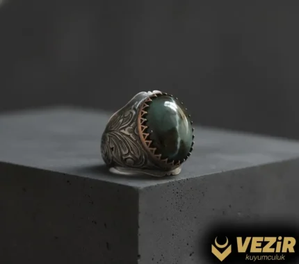 Labradorit Taşı Gümüş Yüzük