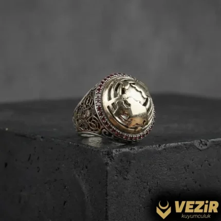 Kızıl Elma Gümüş Yüzük