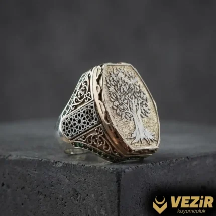 Hayat Ağacı Gümüş Yüzük