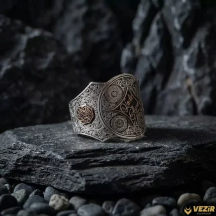 Dört Sureli Gümüş Yüzük